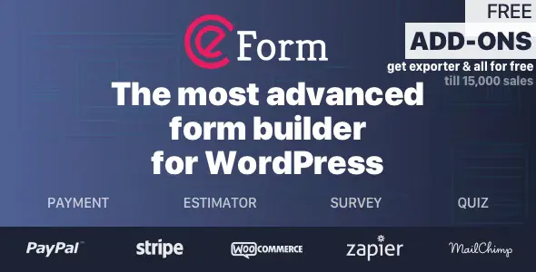 Eform WordPress form builder free download image