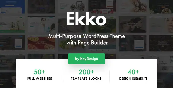 Ekko – Multi-Purpose WordPress Theme with Page Builder