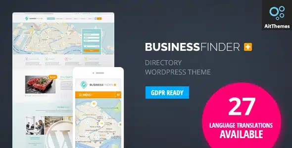 Business Finder Directory Listing WordPress Theme