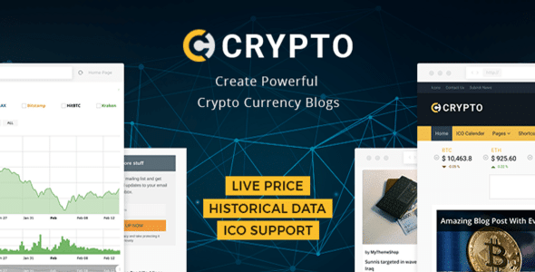 Crypto - Bitcoin & Cryptocurrency WordPress Theme