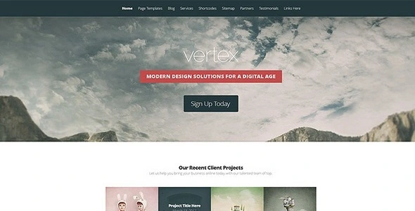 Elegant Themes Vertex WordPress Theme
