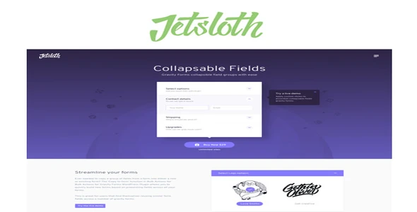 Jetsloth – Gravity Forms Collapsible Sections
