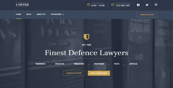 Lawyer WordPress Theme - MyThemeShop