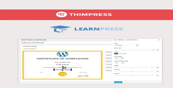 LearnPress – Certificates