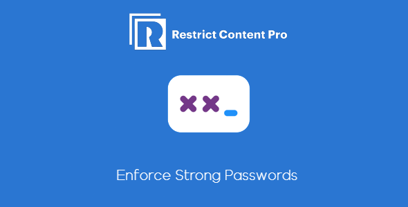 Restrict Content Pro - Enforce Strong Passwords