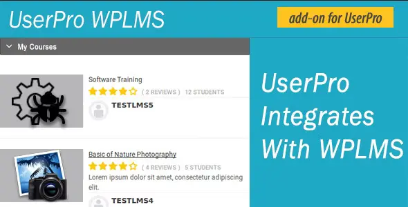 UserPro – WPLMS Integration