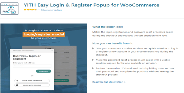 YITH Easy Login & Register Popup For WooCommerce