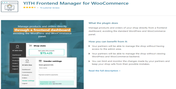 YITH Frontend Manager for WooCommerce Premium