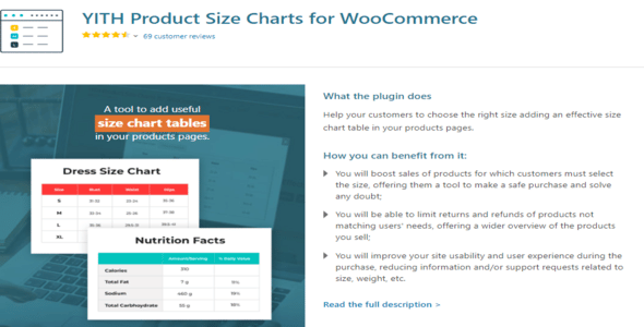 YITH Product Size Charts for WooCommerce Premium