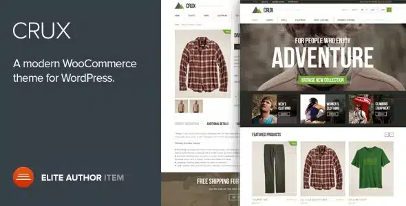 Crux – A modern and lightweight WooCommerce theme