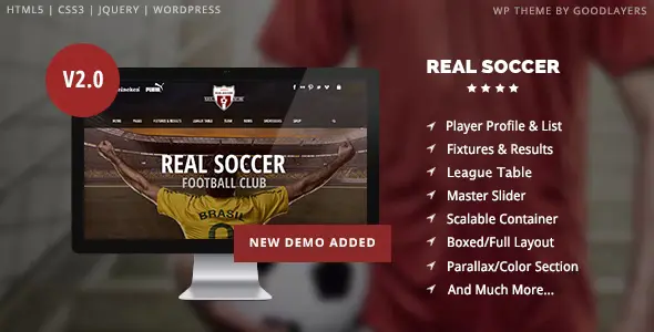 Real Soccer – Sport Clubs Responsive WP Theme