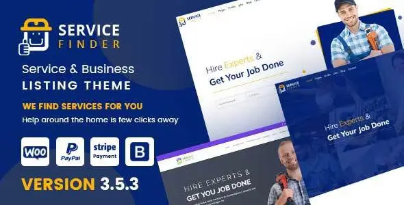 Service Finder – Provider and Business Listing WordPress Theme