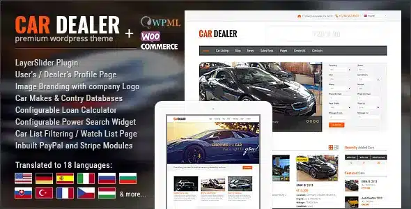 Car Dealer Automotive WordPress Theme – Responsive