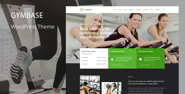 GymBase – Responsive Gym Fitness WordPress Theme