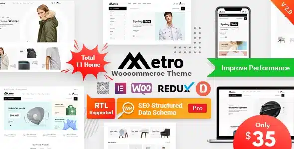 Metro – Minimal WooCommerce WordPress Theme