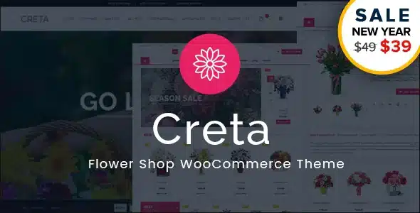 Creta – Flower Shop WooCommerce WordPress Theme