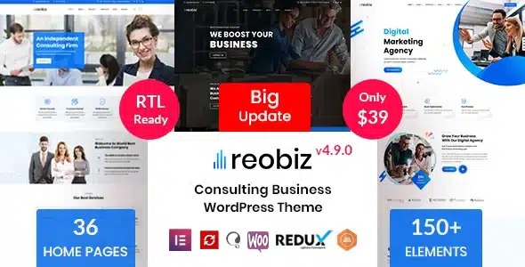 Reobiz – Consulting Business WordPress Theme