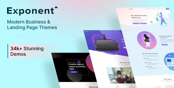 Exponent – Modern Multi-Purpose Business WordPress theme