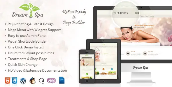 Dream Spa – Salon, Spa WordPress Theme