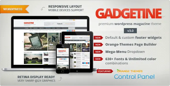 Gadgetine WordPress Theme for Premium Magazine