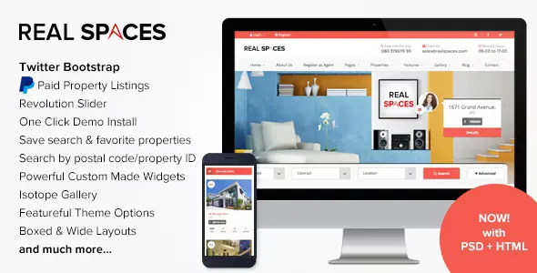 Real Spaces – WordPress Real Estate Theme