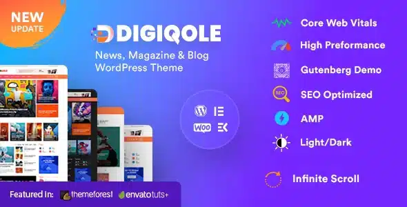 Digiqole – News Magazine WordPress Theme