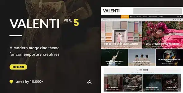 Valenti – WordPress HD Review Magazine News Theme